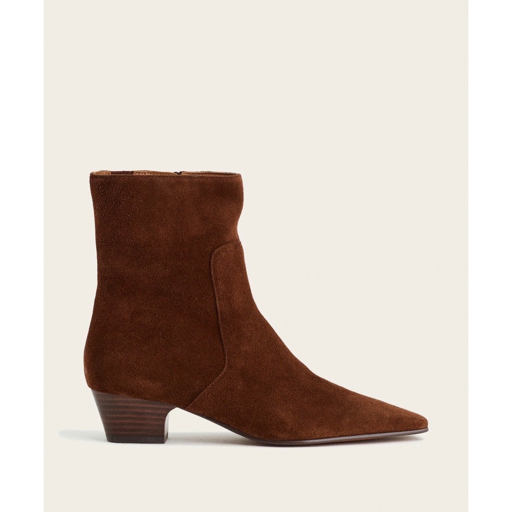 Madewell The Lexie ankle boot in brown suede size 8.5